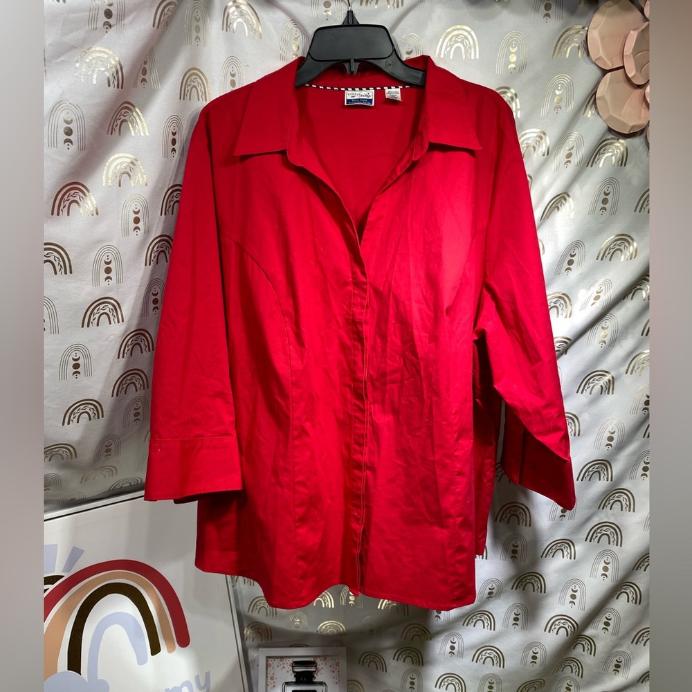 Lee Red Women's Button Down Shirt